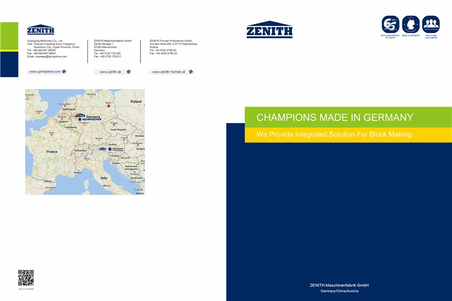 Zenith serijos produktų katalogas