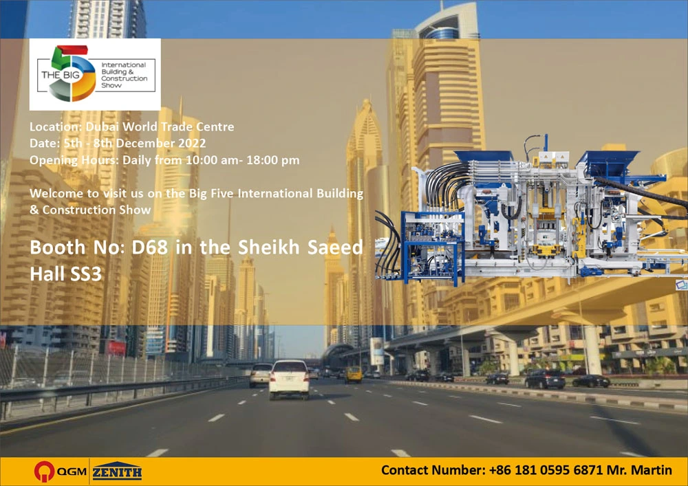 QGM grupė dalyvaus BIG 5 parodoje JAE 2022