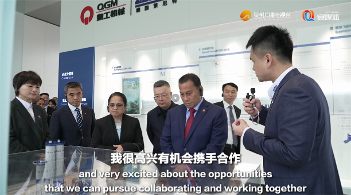 Kurkime infrastruktūros ateitį kartu! Mikronezijos viceprezidentas lankosi QGM Machinery